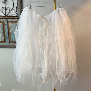 White Tulle Skirt For decorating or wearing NEW